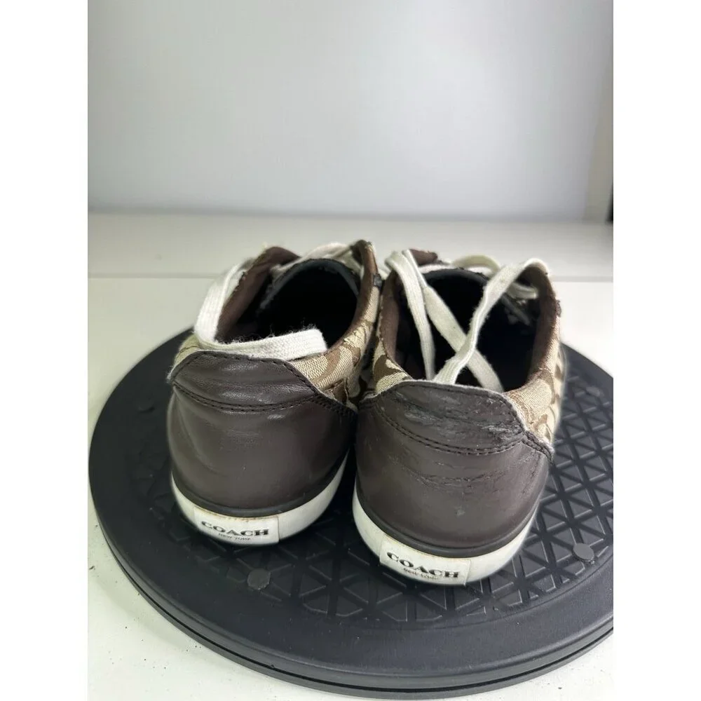 Coach Barrett 2 Brown Sneakers Sz 7B 37